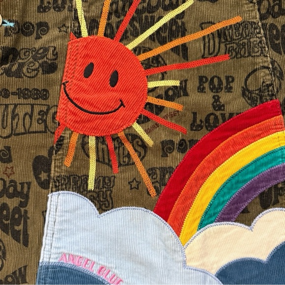 Angel Blue rainbow corduroy skirt - Picture 2 of 5